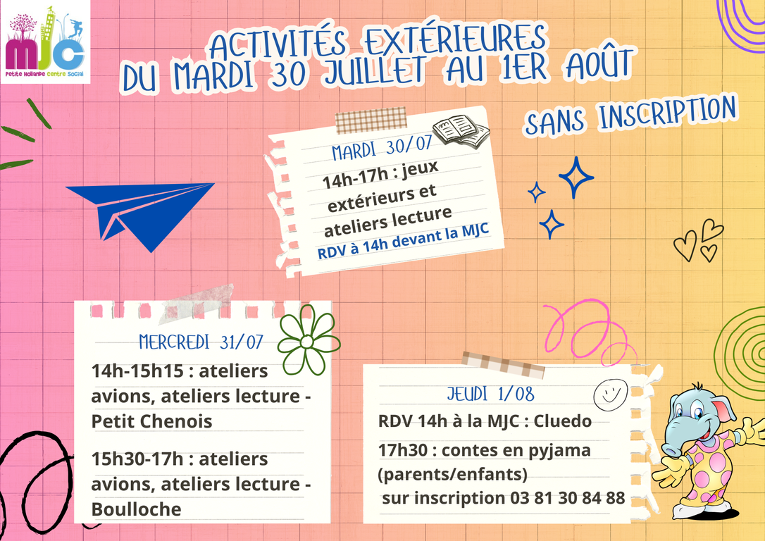 Activités extérieures