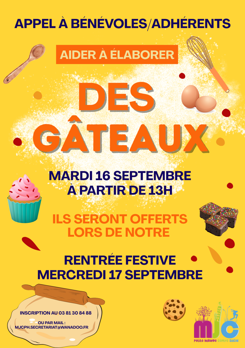 Élaboration de gâteaux