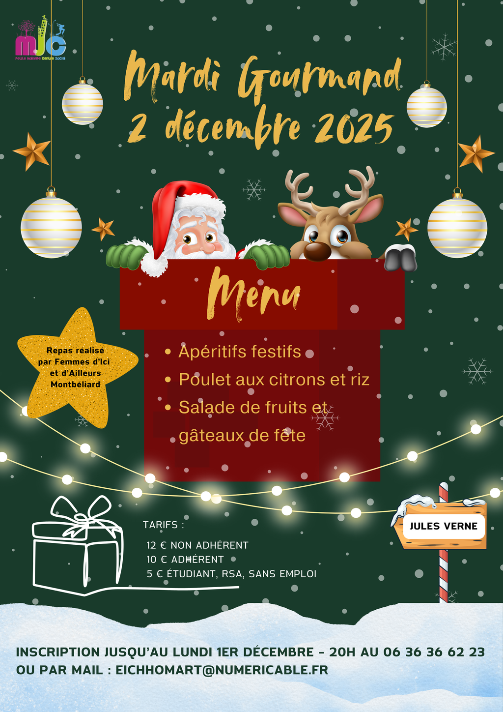 Mardi Gourmand 2 décembre - 12h