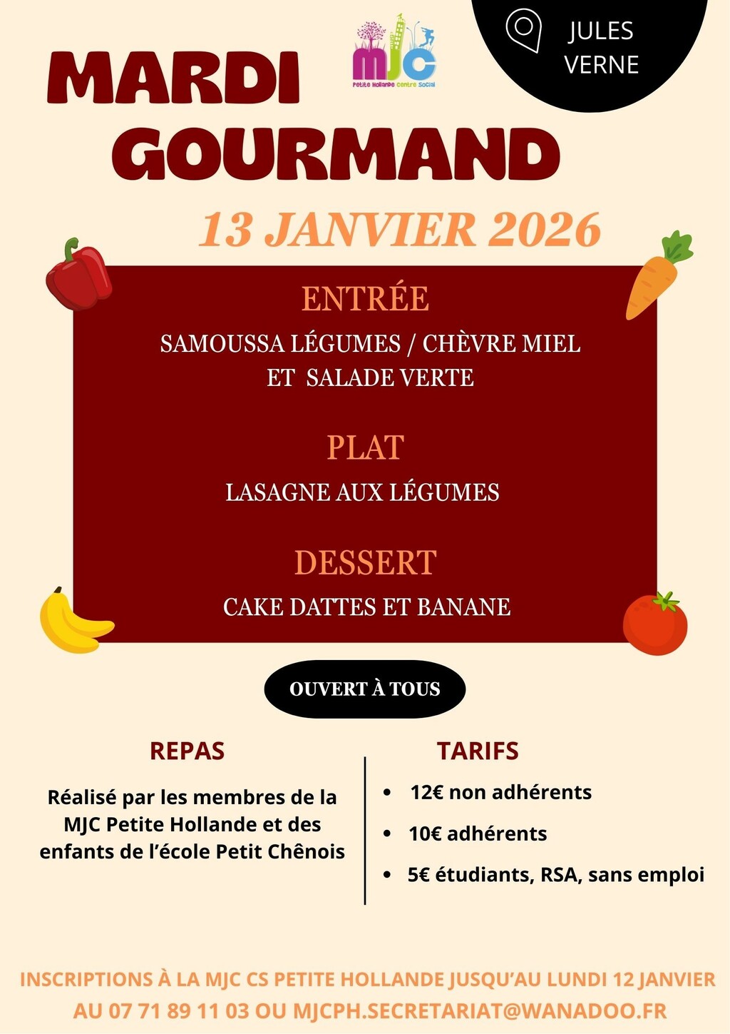 Mardi Gourmand 13 janvier 2026