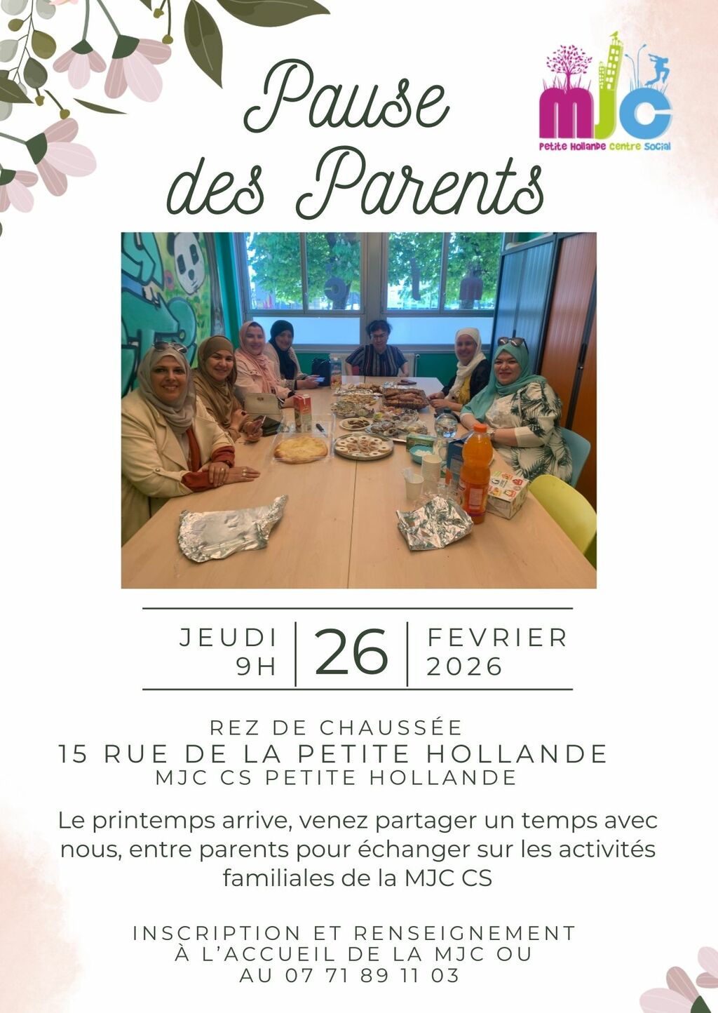 🌿 Pause des parents – Jeudi 26 février à 9h 