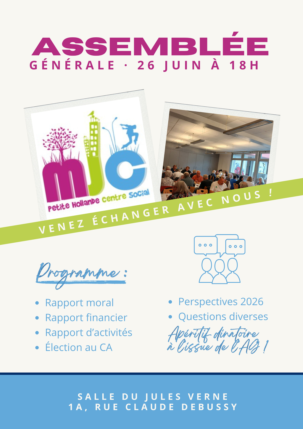 Assemblée Générale vendredi 26 juin 
